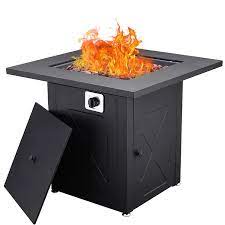 Outdoor Patio Propane Fire Pit Table