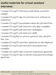 Top 8 Virtual Assistant Resume Samples