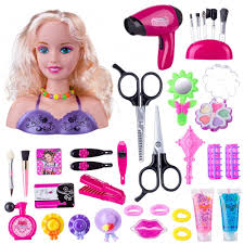 doll set toys real hair stylist toys