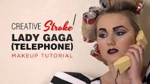 lady a telephone makeup tutorial
