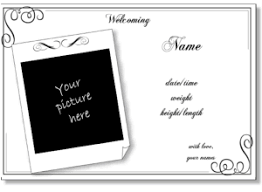 Birth Announcement Templates To Print Online With Your Photo For