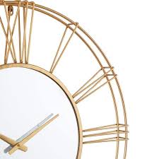 Og Wall Clock With Center Mirror