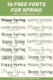 16 free spring fonts to inspire your
