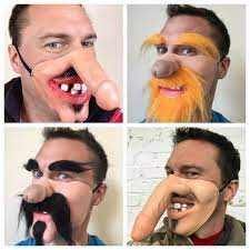 Funny Half Face Mask Dick Nose Willy Face Big Teeth Stag Hen Party Masks  Costume | eBay