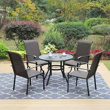 Round Table Patio Outdoor Dining Set