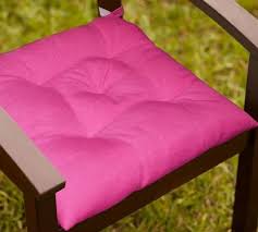 pink solid chair cushion seat pad for