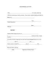 Notarized Letter Template For Residency Gallery