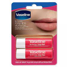 vaseline rosy lip therapy stick 0 16 oz x 2 ea