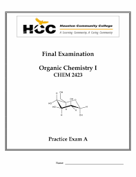 chemistry 2423 practice final exam