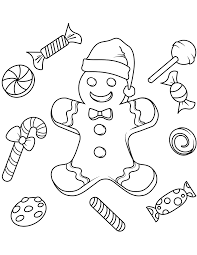 Print and colour a snowman. Free Printable Christmas Coloring Pages Gingerbread Page Christian Kids Online Coloring Pages