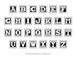 Free printable alphabet to color (digital stamps), 27 letters including ñ. Free Printable Alphabet Blocks Coloring Pages Tulamama
