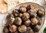 baked grecian meatballs