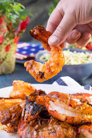 colossal grilled shrimp with harissa