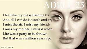 Lyrics for million years ago by adele. Adele Million Years Ago Lyrics Mtrjm