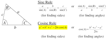 section 4 sine and cosine rule