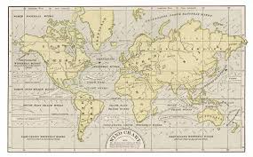 A1 84x59cm Poster Of Wind Chart Map 1889