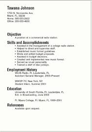 Resume Examples Simple Free Writing How To Write A Basic