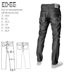 Ed 55 Size Guide Mens Style Guide Edwin Jeans Jeans Fit