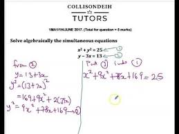 Solve Simultaneous Equations Linear