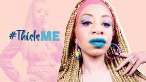 makeup artist with albinism created