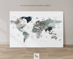 Map Canvas Earth Tones