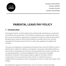 paal leave pay policy hr template