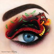 dragon on the eye makeup tutorials fã