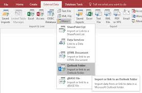 Link Microsoft Access Databases To Microsoft Outlook Inbox