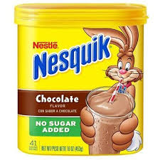 nesquik no sugar added chocolate powder
