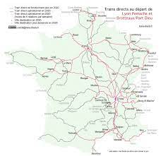 Trains directs au départ de Lyon, consultez l'étude et les cartes
