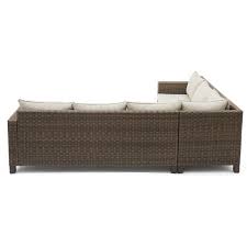 Outdoor Wicker Sectional Dining Set