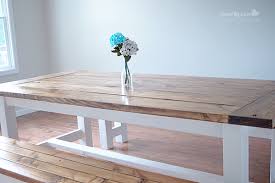 Diy Farmhouse Table And Bench Using
