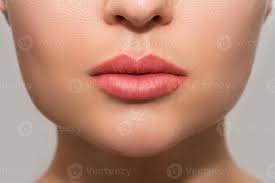 female lips after permanent makeup lip