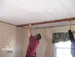 faux barn beam ceiling master bedroom