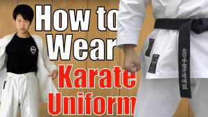 the karate gi tie the karate belt