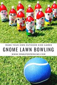 diy gnome lawn bowling set