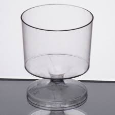 1 Piece Plastic Wine Glasses 240 Case