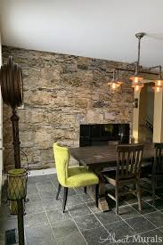 Faux Stone Wallpaper Room Reveal