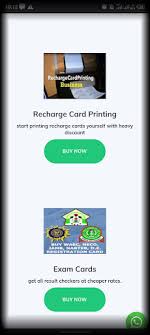 recharge card printing sur android apk