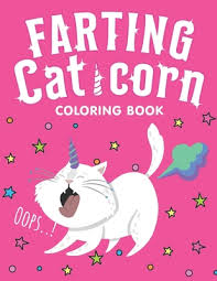 Mermaid sitting on a unicorn. Farting Caticorn Coloring Book A Funny Coloring Pages Of Farting Caticorns For Kids Farting Cat Unicorn Coloring Book For Toddlers Girls Boys By Cc Farts Press