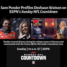 In recent drafts, watson's current adp is 4.06, which indicates that his fantasy outlook is in the 6th pick of the 4th round, and 42nd selection overall. Espn Pr On Twitter This Weekend On Espnnfl S Sunday Nfl Countdown Look For Sam Ponder S Feature On Houstontexans Qb Deshaunwatson Sunday 10 A M Et Espn Https T Co 9ovh5irx6p