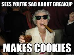 breakup makes cookies