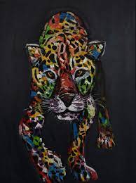 Jagur Colourful Animal Pop Art Painting
