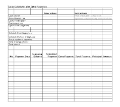 Loan Payment Excel Amortization Schedule Template Free