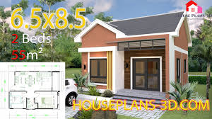 House Design 6 5x8 5 With 2 Bedrooms Shed Roof Bedroom