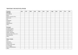 Sample Monthly Budget Worksheet And Free Bud Templates For Excel