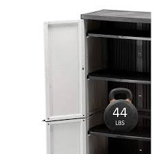 hdx plastic freestanding garage cabinet