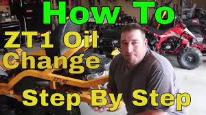 Cub Cadet ZT1, How to change the oil, Step By Step - YouTube