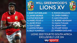 The squad will be announced by british and irish lions chairman jason. Will Greenwood S 2021 British Irish Lions Xv Rugby Union News Sky Sports