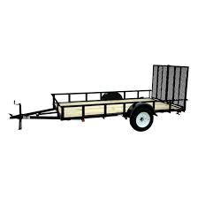 Carry On Trailer 6 ft x 10 ft Treated Lumber Utility Trailer with